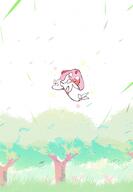 amount:solo atmosphere:field atmosphere:forest atmosphere:windy body-type:semi-anthro species:mesprit // 1415x2048 // 190KB