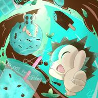 amount:pair boba body-type:feral chocolate drink hall-of-fame:bronze hall-of-fame:silver popsicle species:cyndaquil style:blue style:contrasting-colors style:painted style:watercolor // 1000x1000 // 162KB