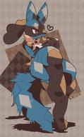 amount:solo body-type:anthro chocolate species:lucario style:contrasting-colors style:detailed-pattern style:dim style:noisy // 2085x3369 // 1.4MB