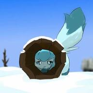 amount:solo atmosphere:snowy body-type:feral series:eeveelutions series:pokemon species:glaceon style:kawaii // 736x736 // 426KB