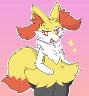 amount:solo body-type:anthro smug species:braixen style:kemono style:outline style:simple-colors visual-teasing // 1908x2048 // 235KB