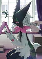 amount:solo body-type:anthro series:pokemon species:cat species:meowscarada tagme // 1197x1700 // 240KB