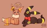 amount:pair body-type:feral imitation scarf series:eeveelutions series:pokemon species:eevee species:umbreon style:noisy // 1825x1085 // 263KB
