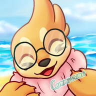 amount:solo atmosphere:beach body-type:feral glasses nerdy species:buizel species:otter style:icon // 2000x2000 // 453KB