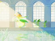 amount:multiple atmosphere:garden atmosphere:sunlight body-type:semi-anthro hall-of-fame:bronze species:lilligant species:petilil style:painted style:split-background wallpaper-material // 1200x900 // 112KB