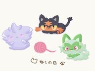 amount:multiple body-type:feral series:pokemon species:espurr species:litten species:sprigatito style:lineless style:playful // 1064x799 // 52KB