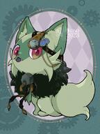 amount:solo atmosphere:steampunk blep body-type:feral oc species:sprigatito style:noisy // 827x1103 // 195KB