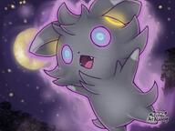 amount:solo atmosphere:night atmosphere:spooky body-type:semi-anthro fang hall-of-fame:bronze hall-of-fame:silver moon series:pokemon species:espurr style:glow style:intentional-blur telekinesis // 1024x768 // 96KB