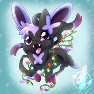 amount:solo atmosphere:christmas atmosphere:snowy body-type:feral oc series:eeveelutions series:pokemon species:sylveon // 2048x2048 // 326KB