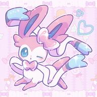 amount:solo body-type:feral hall-of-fame:bronze hall-of-fame:silver series:eeveelutions series:pokemon species:sylveon style:girly style:one-color style:outline style:pastel-colors style:pink style:sparkly // 2048x2048 // 342KB