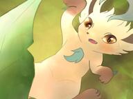 amount:solo atmosphere:field big-tail body-type:feral inviting painted series:eeveelutions series:pokemon species:leafeon style:kawaii // 1024x768 // 56KB