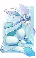 amount:solo body-type:feral series:eeveelutions series:pokemon species:glaceon style:dithering style:outline style:white-border // 1287x2048 // 195KB