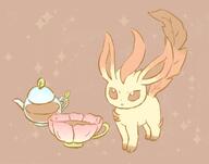 amount:solo atmosphere:autumn body-type:feral series:eeveelutions series:pokemon species:autumn-leafeon species:leafeon style:playful tea // 1350x1061 // 116KB
