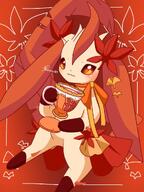 amount:solo atmosphere:fancy body-type:feral feminine flower series:eeveelutions series:pokemon species:leafeon style:girly tagme tea wearing-flower // 768x1024 // 110KB