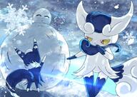 amount:multiple amount:pair atmosphere:blizzard atmosphere:snowy body-type:semi-anthro hall-of-fame:bronze hall-of-fame:silver series:pokemon species:espurr species:meowstic style:glow style:painted // 2048x1448 // 469KB