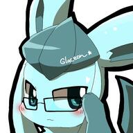 amount:solo body-type:feral glasses nerdy series:eeveelutions series:pokemon species:glaceon style:icon // 500x500 // 33KB