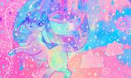 amount:multiple atmosphere:abstract body-type:feral hall-of-fame:bronze hall-of-fame:silver series:eeveelutions series:pokemon species:glaceon species:snom style:girly style:playful style:pop style:rainbow style:very-detailed style:very-girly // 2048x1223 // 468KB