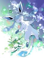amount:solo atmosphere:field atmosphere:sunlight body-type:feral heat series:eeveelutions series:pokemon species:glaceon // 724x939 // 81KB