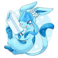 amount:solo body-type:feral feminine flower popsicle series:eeveelutions series:pokemon species:glaceon style:blue style:girly wearing-flower // 560x560 // 45KB
