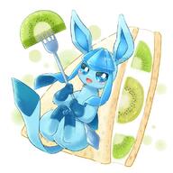 amount:solo body-type:feral food fork fruit hall-of-fame:bronze key-lime-pie lime pie series:eeveelutions series:pokemon species:glaceon style:kawaii // 600x600 // 57KB