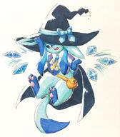 amount:solo atmosphere:powerful body-type:feral hall-of-fame:bronze outfit series:eeveelutions series:pokemon smug species:glaceon style:traditional-art visual-teasing witch // 1048x1200 // 160KB