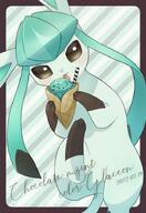 amount:solo body-type:feral chocolate eeveelutions-as-food ice-cream series:eeveelutions series:pokemon species:glaceon style:border style:contrasting-colors style:kawaii style:striped-background // 510x740 // 458KB
