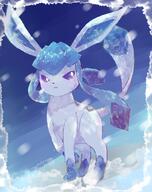 amount:solo atmosphere:blizzard atmosphere:snowy body-type:feral hall-of-fame:bronze neutral-expression series:eeveelutions series:pokemon species:glaceon style:painted style:watercolor // 952x1200 // 149KB