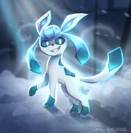 amount:solo atmosphere:blizzard atmosphere:night atmosphere:snowy atmosphere:town body-type:feral series:eeveelutions series:pokemon species:glaceon style:glow style:intentional-blur // 1183x1200 // 125KB