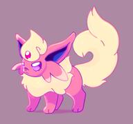 amount:solo body-type:feral forehead-gem oc series:eeveelutions series:pokemon smokie????????? species:espeon species:flareon species:fusion style:playful // 1200x1126 // 76KB