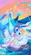 amount:solo atmosphere:beach body-type:feral series:eeveelutions series:pokemon species:vaporeon style:kawaii sunglasses // 1914x3404 // 979KB