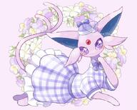amount:solo body-type:feral dress flower forehead-gem hall-of-fame:bronze hall-of-fame:silver outfit series:eeveelutions series:pokemon species:espeon style:girly style:kawaii style:pastel-colors style:playful style:very-girly style:very-kawaii // 700x560 // 70KB