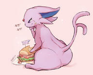 amount:solo body-type:feral eating forehead-gem hall-of-fame:bronze sandwich series:eeveelutions series:pokemon species:espeon style:kawaii // 878x709 // 68KB