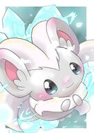 amount:solo atmosphere:blizzard atmosphere:ice atmosphere:snowy body-type:semi-anthro species:cinccino style:kawaii style:white-border // 848x1200 // 98KB