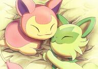 affection amount:pair atmosphere:bedroom body-type:feral cuddling species:skitty species:sprigatito // 1200x848 // 160KB