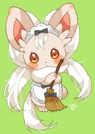 amount:solo body-type:semi-anthro broomstick maid outfit species:cinccino style:kawaii // 849x1200 // 115KB