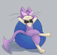 amount:solo body-type:semi-anthro crossed-legs hall-of-fame:bronze relaxed scarf species:purrloin style:painted whiskers // 1200x1154 // 82KB
