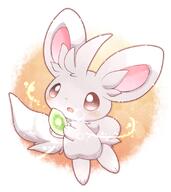 amount:solo body-type:feral body-type:semi-anthro evolution-stones interested shiny-stone species:minccino style:dithering // 800x900 // 554KB