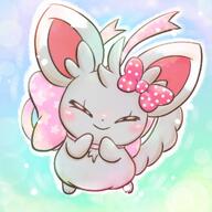 amount:solo body-type:semi-anthro body-type:slightly-chubby content species:minccino style:outline style:painted style:playful style:very-playful wearing-bow // 1080x1080 // 134KB
