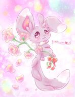 amount:solo body-type:feral body-type:semi-anthro flower species:minccino style:girly style:kawaii style:pastel-colors style:playful style:sparkly wings // 923x1200 // 116KB