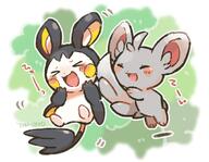 amount:pair body-type:semi-anthro species:emolga species:minccino style:outline style:playful // 990x770 // 284KB