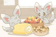 amount:pair atmosphere:home atmosphere:kitchen blep body-type:feral body-type:semi-anthro cookies eating food hall-of-fame:bronze happy licking-lips species:minccino style:intentional-blur style:playful style:very-playful sweets tart // 1200x800 // 100KB