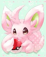amount:solo body-type:semi-anthro species:minccino species:shiny-pokemon style:kawaii style:pastel-colors // 969x1200 // 106KB