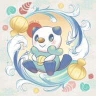amount:solo atmosphere:beach body-type:feral body-type:semi-anthro series:pokemon shells species:oshawott species:otter style:paper // 1200x1200 // 248KB