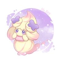 amount:solo body-type:semi-anthro species:alcremie species:food-creature style:kawaii style:noisy style:playful // 1200x1200 // 116KB