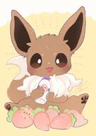 amount:solo body-type:feral milk persim-berry series:pokemon species:eevee style:kawaii style:playful // 848x1200 // 89KB