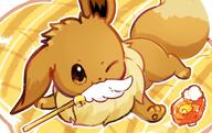 amount:solo atmosphere:bedroom body-type:feral cat-toy series:pokemon species:eevee style:kawaii style:outline wink // 1200x755 // 134KB