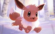 amount:solo atmosphere:snowy body-type:feral series:pokemon species:eevee style:outline style:painted // 1200x755 // 115KB