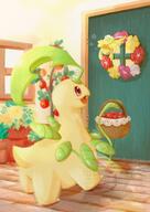 amount:pair apple atmosphere:home body-type:feral hall-of-fame:bronze sleeping species:bayleef species:comfey style:painted style:playful // 848x1200 // 125KB