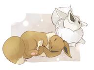 amount:pair body-type:feral series:pokemon species:eevee species:shiny-pokemon style:playful style:white-border // 1024x768 // 47KB