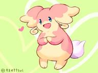 amount:solo body-type:semi-anthro body-type:slightly-chubby species:audino style:kawaii style:playful // 600x450 // 26KB